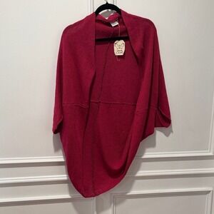Johnny‎ Was Calmé Cardigan Size XS/S Raspberry Pink 100% Organic Linen NWT